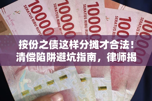 北京按份之债这样分摊才合法！清偿陷阱避坑指南，律师揭秘关键条款