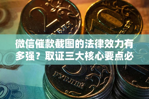 北京微信催款截图的法律效力有多强？取证三大核心要点必须知道！