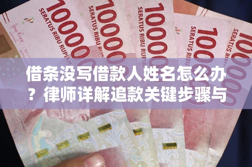 北京借条没写借款人姓名怎么办？律师详解追款关键步骤与证据链构建