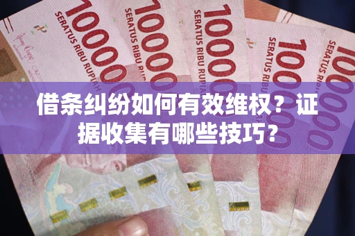 北京借条纠纷如何有效维权？证据收集有哪些技巧？