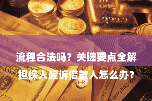 北京

担保人起诉借款人怎么办？流程合法吗？关键要点全解析