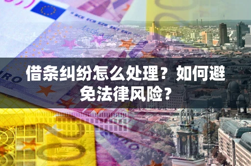 北京借条纠纷怎么处理？如何避免法律风险？