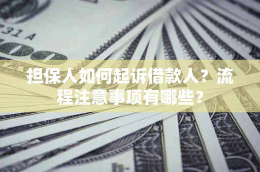 北京担保人如何起诉借款人？流程注意事项有哪些？