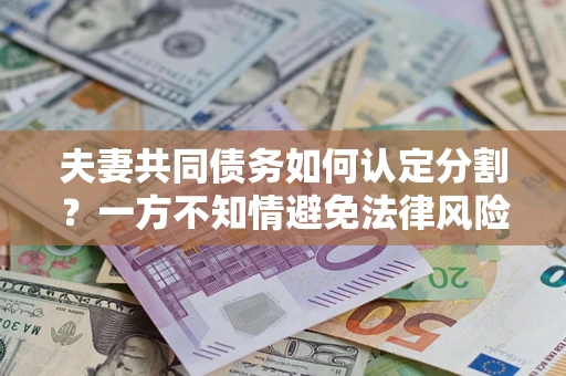 北京夫妻共同债务如何认定分割？一方不知情避免法律风险必看！